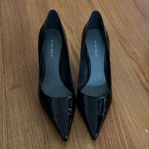 Nine West Glossy Black Heels